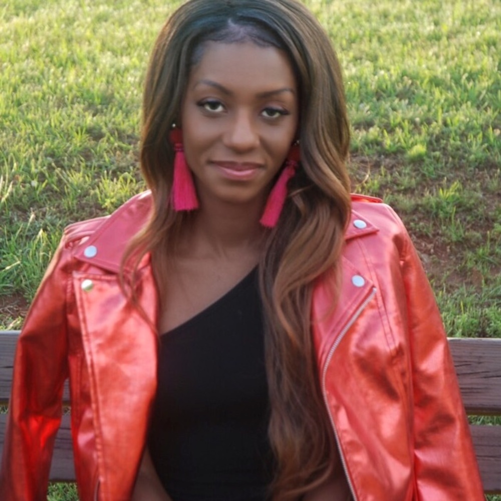 Red Metallic Motorcycle Jacket
